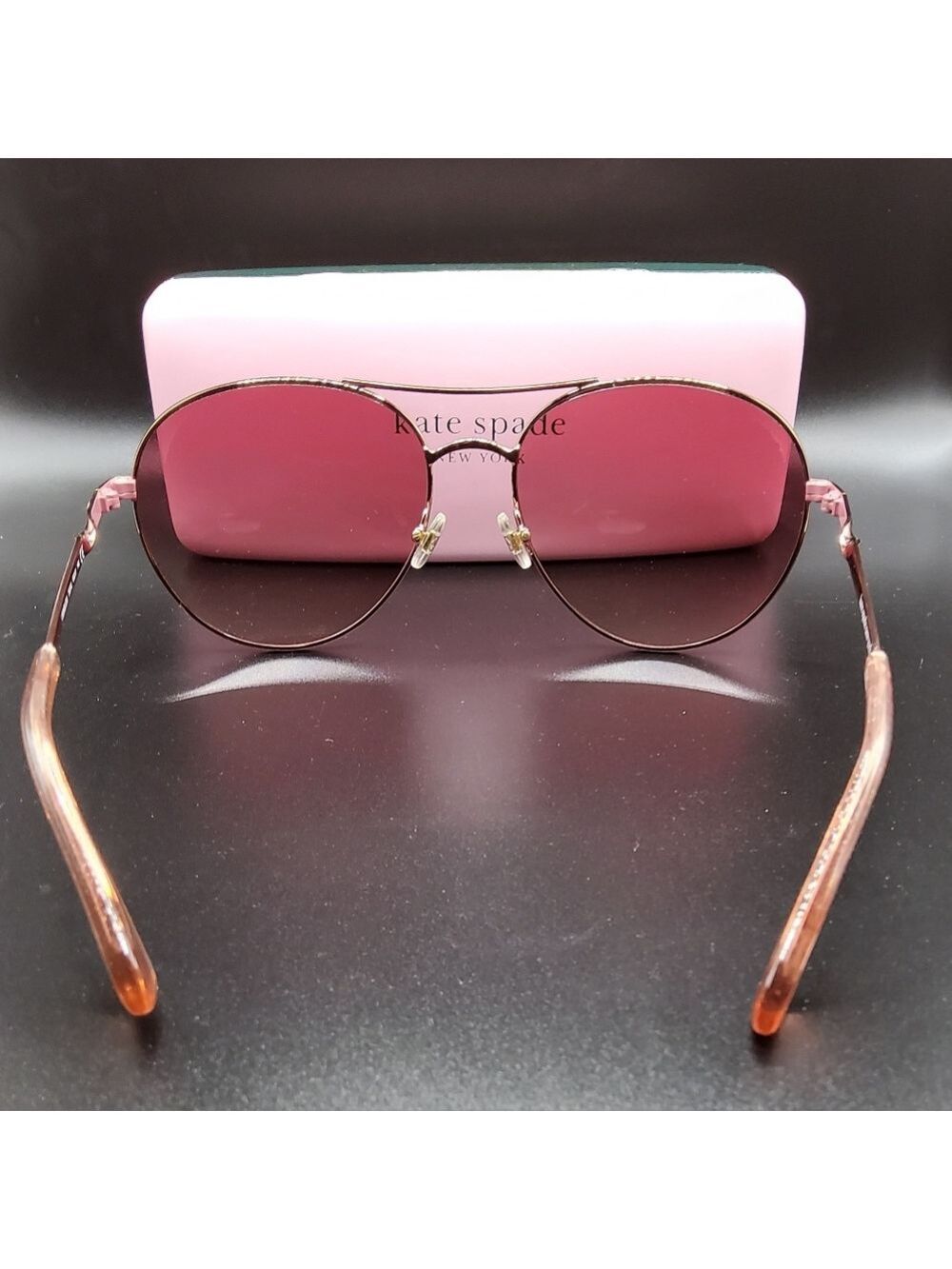 Kate Spade Aviator Sunglasses 58MM Joshelle Rose Gold - Picture 5 of 8